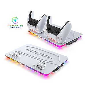 Base de Resfriamento Multifuncional DOBE TP5-35103 PS5 Slim Seminovo - PS5