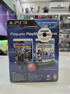 Kit Pacote PlayStation Move Com 2 Jogos PS3 - Playstation 3