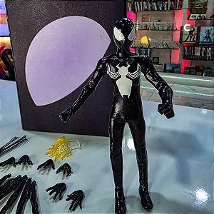 Action Figure Ultimate Net-Man Black Symbiote DB Toys Seminovo - DB Toys