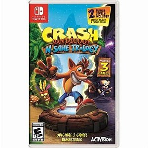 Crash Bandicoot N’sane Trilogy Seminovo – Nintendo Switch