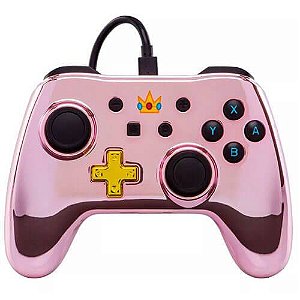 Controle Power A Chrome Peach – Nintendo Switch