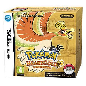 Pokémon Soul Heart Gold Version + Pokéwalker Seminovo – DS