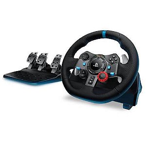 Volante Logitech G29 Driving Force e Pedais com Force Feedback Seminovo PS5, PS4, PS3 e PC - Logitech
