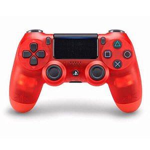 Controle Sem Fio - Dualshock 4 Crystal Vermelho - PS4