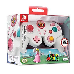 Controle Com Fio USB Wired Fight Pad Peach Edition PDP - Nintendo Switch