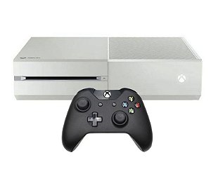 Console Xbox One FAT Branco 500GB Edição Halo: The Master Chief Collection Seminovo