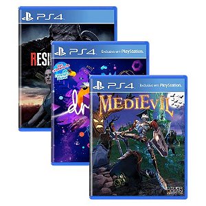 Triple Pack #3 - Resident Evil 3 / Dreams / MediEvil - PS4