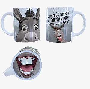 Caneca Burrinho Shrek "Já Chegamos" Bocao