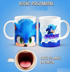 Caneca Personalizada the Hedgehog Sonic – Bocão + Nome Grátis