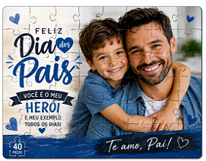 Quebra-Cabeça Personalizado Dia dos Pais