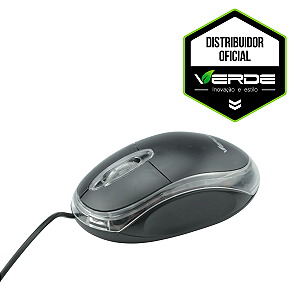 Mouse com Fio Optical 3D - Verde