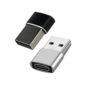 Adaptador Tipo C / USB-A - Preto / Prata - Gshield