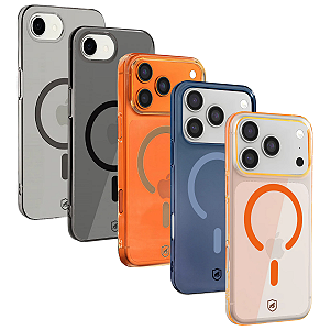 Capa Crystal Slim Magsafe - DARK / TITANIUM / DESERT / AZUL / LARANJA - NÃO AMARELA - Gshield