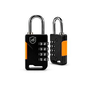 Cadeado Suporte para Cabo de Aço Segredo de 4 Dígitos em Liga de Zinco e Haste Metálica 30mm - Survivor - Gshield