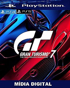 Jogo Gran Turismo 7 PS4 versão com atualização do PS5 - Mídia