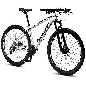 Bicicleta Aro 29 KRW Alumínio 27 Vel Freio a Disco Hidráulico e Trava R8