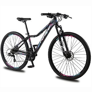 Bicicleta Aro 29 KRW Alumínio 24 Velocidades Shimano Altus Freio Hidráulico Suspensão Trava ombro e Cassete - KR12 (Outlet)