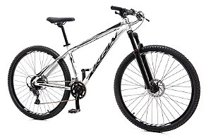 Bicicleta aro 29 KRW Alumínio Shimano CUES Freio Hidráulico Suspensão Trava de guidão 18 Velocidades CS2