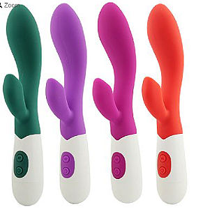 Vibrador de Ponto G e Clitóris 2 - Á Pilhas