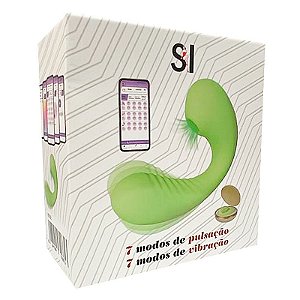 Vibrador de Ponto G e Clitóris com Pulsação - À Longa distância APP - Com Case