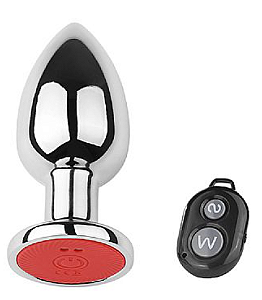 Plug Anal de aço com Controle Remoto - 10 Modos de Vibrações