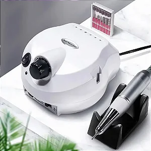 Motor Porquinho Nail Drill 50000 RPM Lixadeira Elétrica Profissional Branco