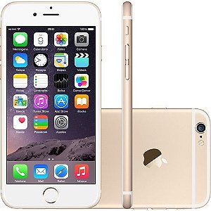 iPhone 6 Dourado IOS 8 Wi-Fi Bluetooth Câmera 8MP - Apple