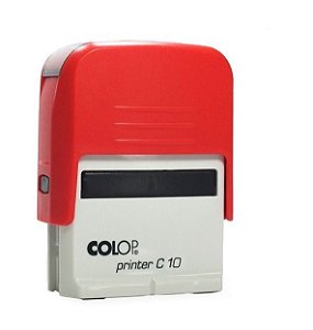 Carimbo Automático Printer C10 - Vermelho