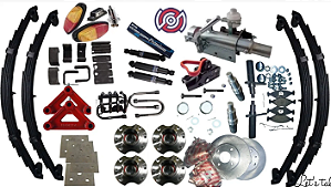 ALTERADO Kit Suspensão completo com freio p/ carretinha capacidade de 2500kg  (FIAT)