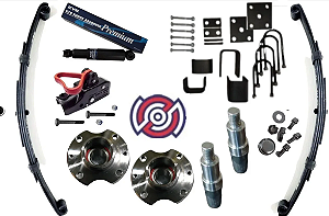Kit Suspensão Capacidade 300kg com sistema de freio Fiat