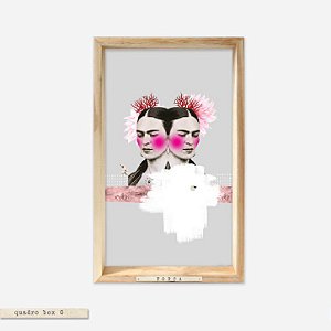 QUADRO BOX – FRIDA KAHLO #10 FORÇA DUPLA