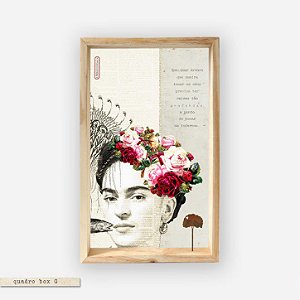 QUADRO BOX – FRIDA KAHLO #7 QUALQUER ÁRVORE