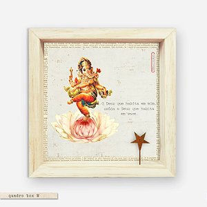 QUADRO BOX M – GANESHA – O DEUS QUE HABITA EM VOCÊ