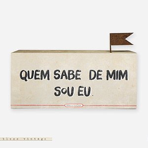 Bloco Vintage - quem sabe de mim sou eu