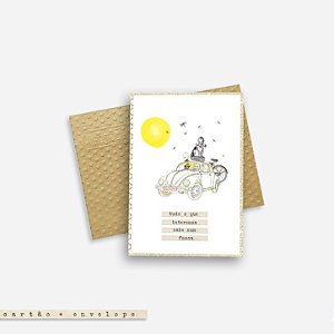 Cartão Envelope - Fusca