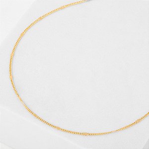 Colar Longo Minimalista Banho de Ouro 18k