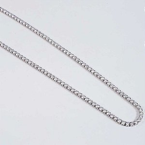 Choker Glam Riviera Zircônias Incolor Banho de Ródio Branco