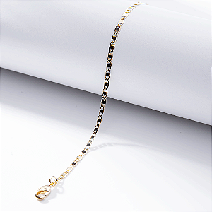 Pulseira Piastrine Banho de Ouro 18k