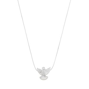 Colar Espírito Santo em Madrepérola Banho de Ouro 18K