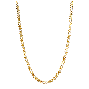 Colar Elos Entrelaçados Banho de Ouro 18K