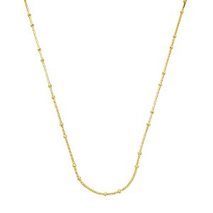 Colar Micro Esferas Banho de Ouro 18k