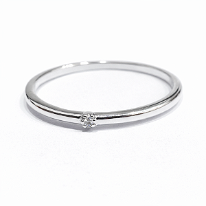 Anel Micro Ponto de Luz em Prata 925