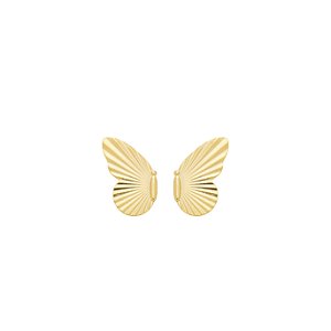 Brinco Infantil Borboleta Detalhes Banho de Ouro 18k