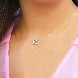 Colar de Nylon com Inicial