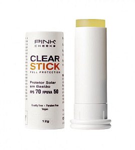 Protetor Solar Clear Stick Transparente - FPS 70/FPUVA 50