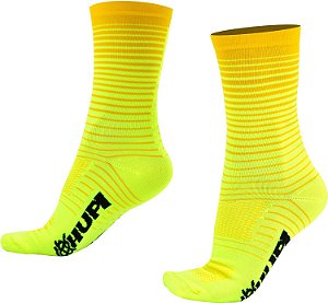 Meia HUPI Hyperline Amarelo Neon