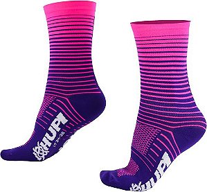 MEIA HUPI HYPERLINE ROXO/ROSA - LT PARA PES MENORES