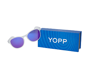 Oculos Yopp - Redondinho - Transparente fosco e lente roxa - Suck My