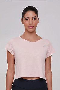 CAMISETA KEEPCOOL ROOT CROPPED PRIMAVERA VERÃO 23 ROSE