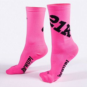 MEIA HUPI 21K ULTRA ROSA - PARA PES MENORES